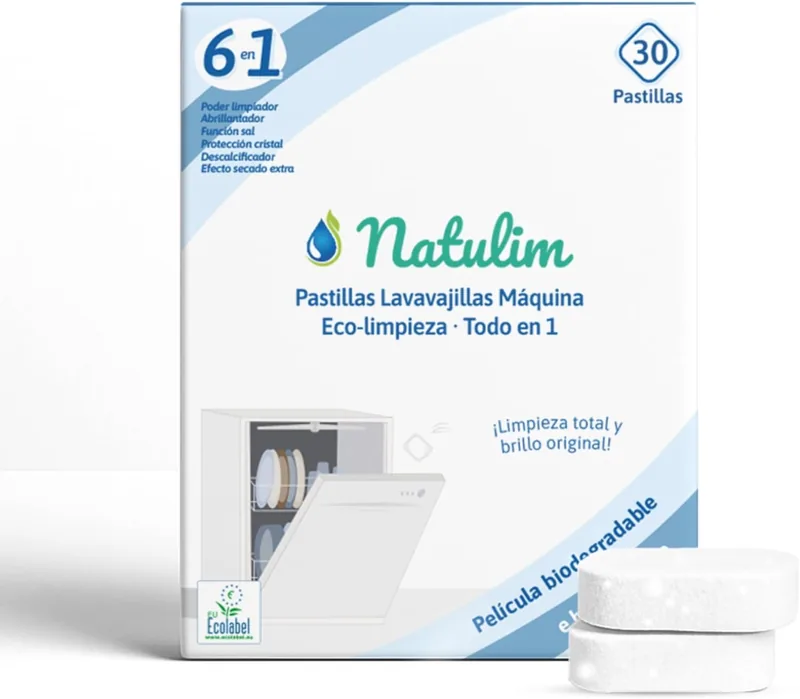 Producto recomendado: Pastillas lavavajillas ecológicas sin perfume intenso